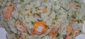 Riso freddo salmone e gamberetti Riso freddo salmone e gamberetti