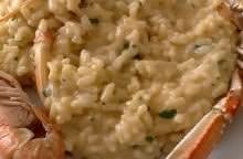 Risotto alla crema di scampi