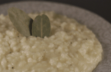 Risotto provola e champagne