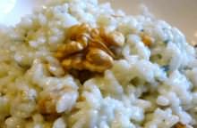 Risotto alle noci e gorgonzola