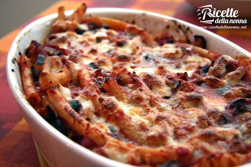 Ziti al forno con melanzane Ricette della Nonna