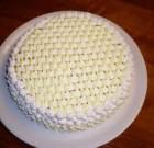Torta bianca con crema pasticcera e crema al burro