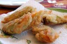 Fiori di zucca in pastella