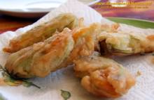 Fiori di zucca in pastella