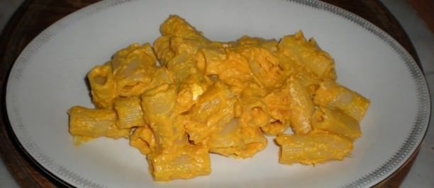 Rigatoni in salsa di zucca vellutata
