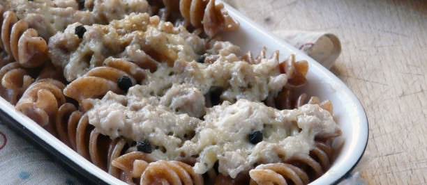 pasta al forno salsiccia e stracchino