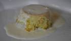 Sformatino di cavolo romanesco con cuore di casatella trevigiana e fonduta di brie