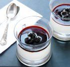 Panna cotta agli agrumi con sciroppo di amarene