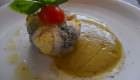 Tortino di alici, ricotta, gamberi e zafferano