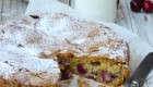 Torta morbida con ciliegie