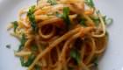 Linguine al sugo di tonno, melanzane e limone