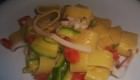 Anelli con calamari e zucchine