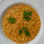 crema di borlotti e fregola