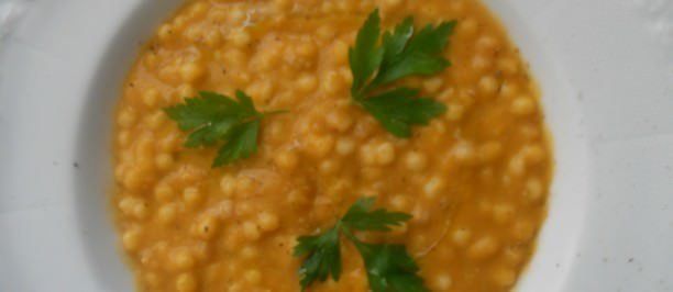 crema di borlotti e fregola