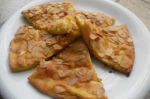 Frittata al forno di porri e mandorle