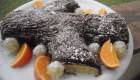 Tronchetto alla crema d’arancia e mousse al cioccolato