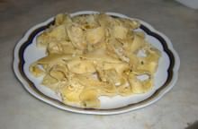 Pappardelle al forno con zucca, sesamo e ricotta salata