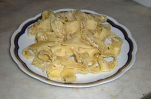 Pappardelle al forno con zucca, sesamo e ricotta salata