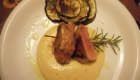 Filetto di maiale con crema di ceci al limone