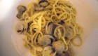 Spaghettini ai lupini e zucchine in fiore