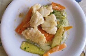 Coda di rospo con verdure primavera