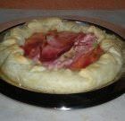 Quiche prosciutto cotto, porri, provola e piselli