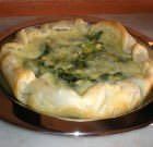 Torta salata con erbette e fagioli