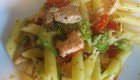 Penne al salmone e nasello
