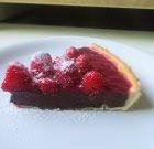 Crostata al cioccolato, geleè di fragole e lamponi