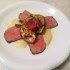 Roastbeef, crema di cannellini e melanzane