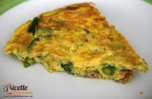 Frittata agli asparagi e speck