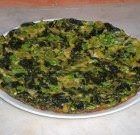 Frittata light al forno con cicoria e rucola