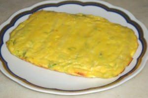 Sformato light di asparagi bianchi e rucola
