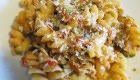 Fusilli all’ ortolana e formaggio di fossa