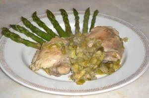 Pollo con gli asparagi light