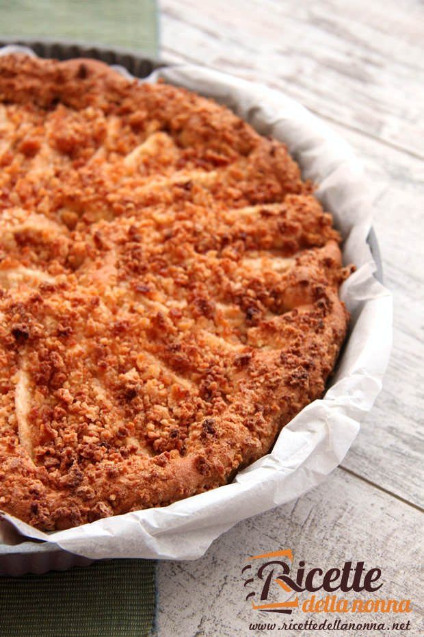 Ricetta crostata amaretti pere