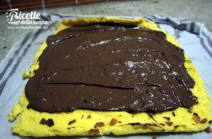 rotolo nutella pan di spagna