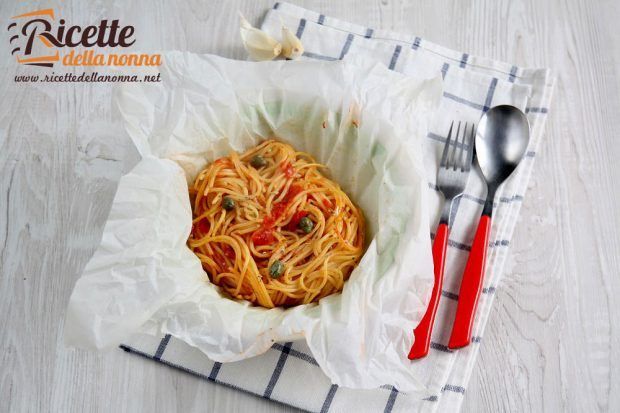 Spaghetti al cartoccio ricetta e foto