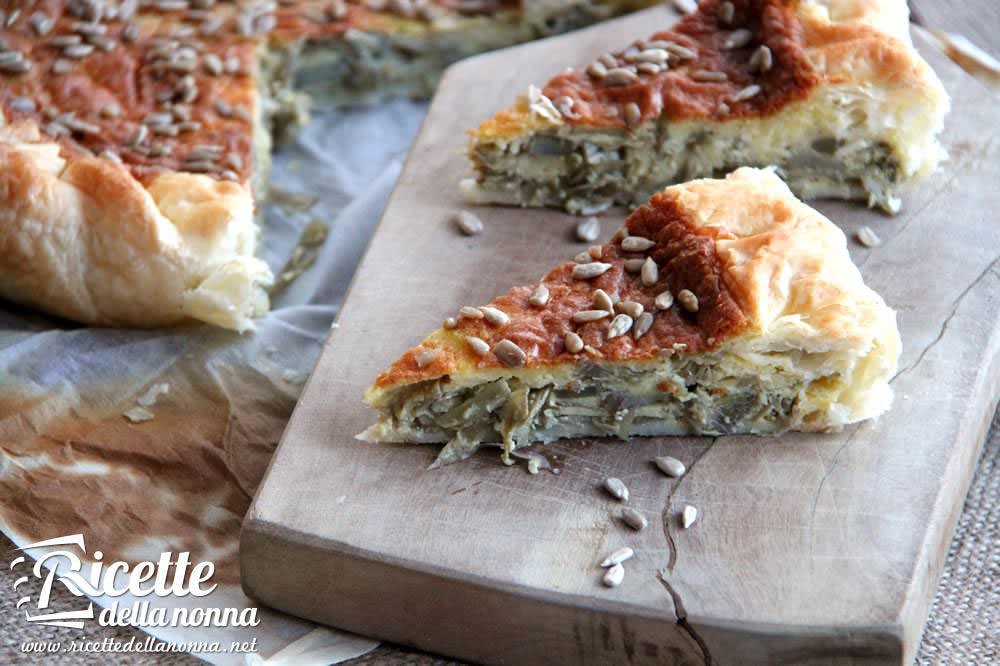 Torta salata ai carciofi