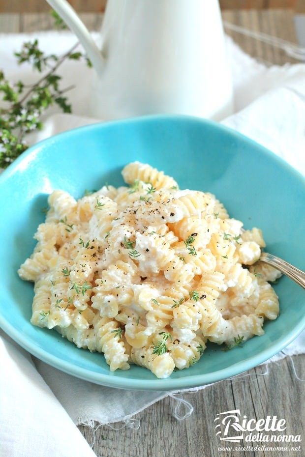 Fusilli alla ricotta ricetta e foto