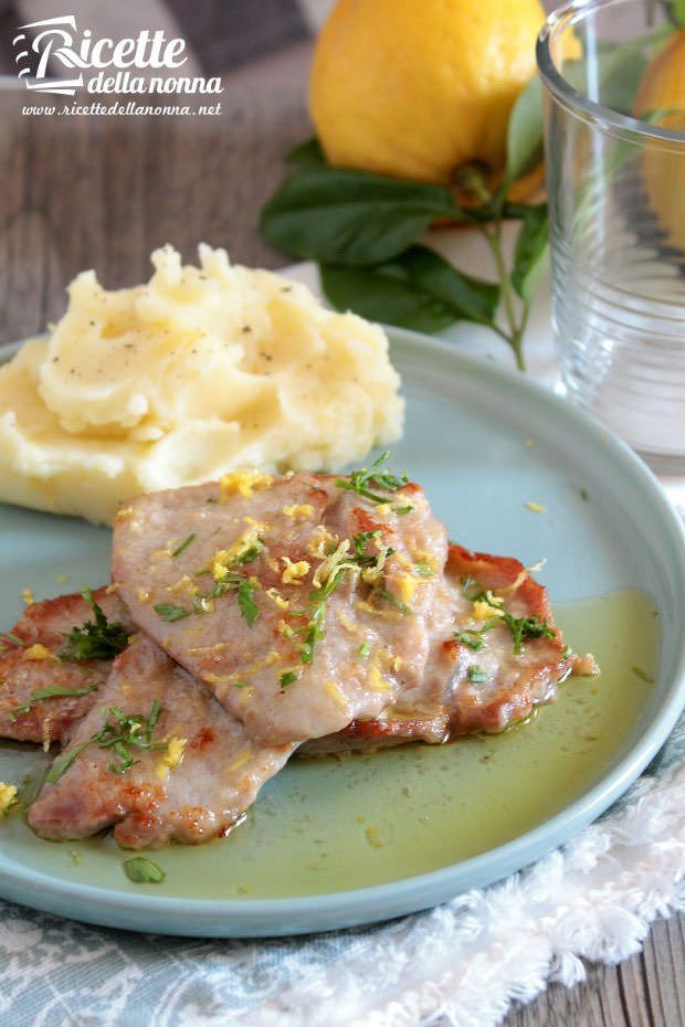 Scaloppine al limone ricetta e foto