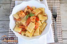 Paccheri gamberi e guanciale