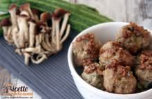 Polpette funghi e zucchine