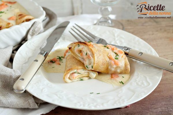 Crepes al salmone