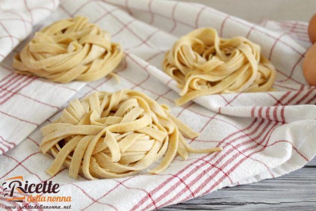 Ricetta pasta all'uovo fatta in casa