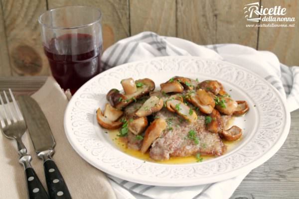 Scaloppine di vitello ai porcini