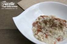 Risotto pere, speck e brie