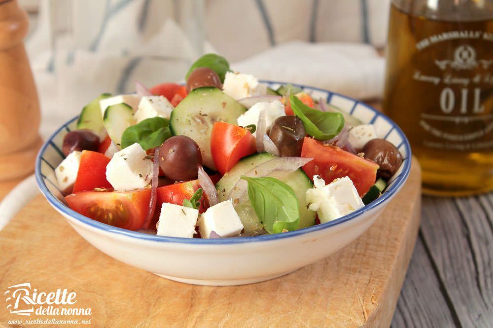 Insalata Greca Con Pomodori Olive E Feta Ricette Della Nonna