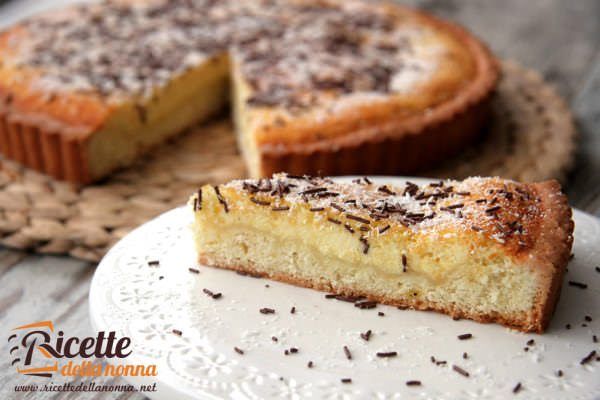 Crostata biancaneve cocco e panna