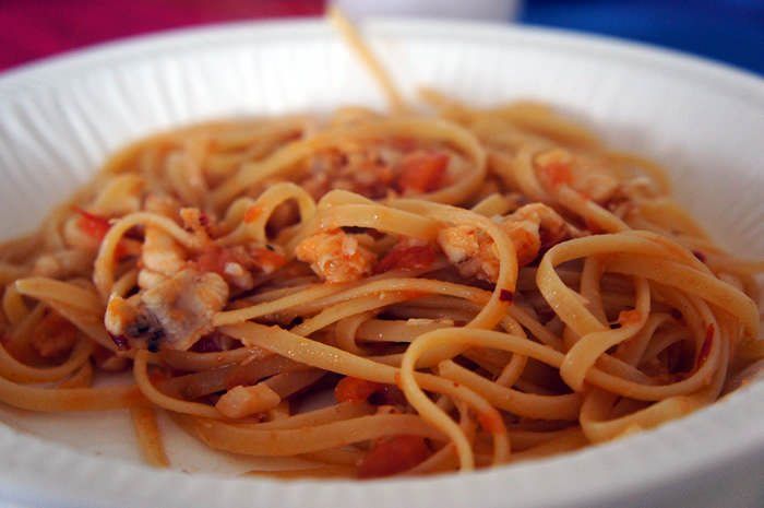 Linguine tracina ricetta e foto